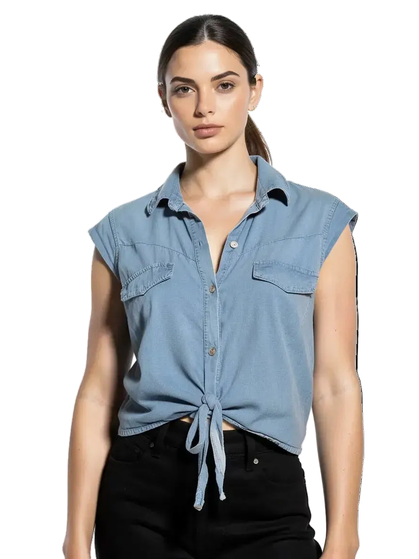 T-shirt Bleu Denim Taille S Tierra di Siena CoClo Seconde main Femmes