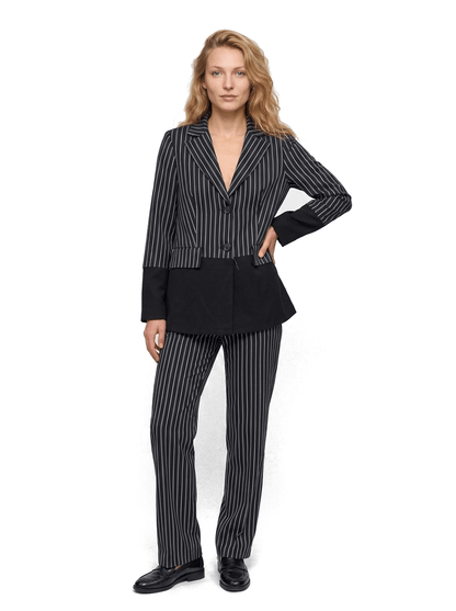 Tailleur rayure noir Dona Dura Seconde main CoClo Femmes