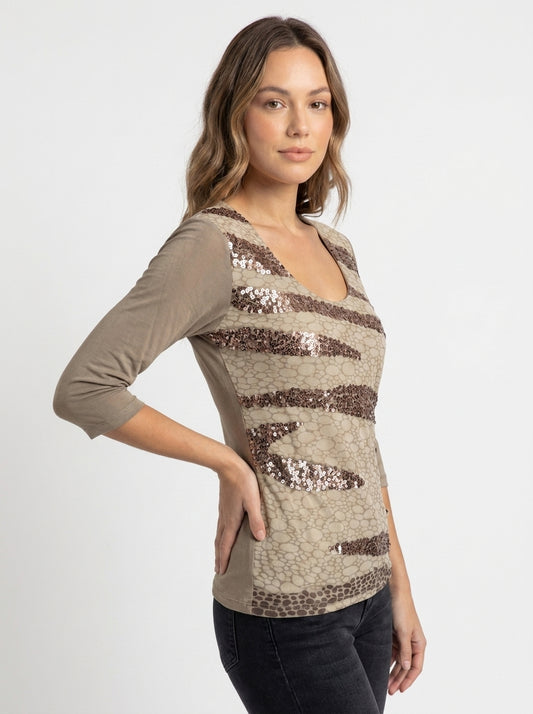 Top Mayerline Taille L marron Seconde main CoClo Femmes