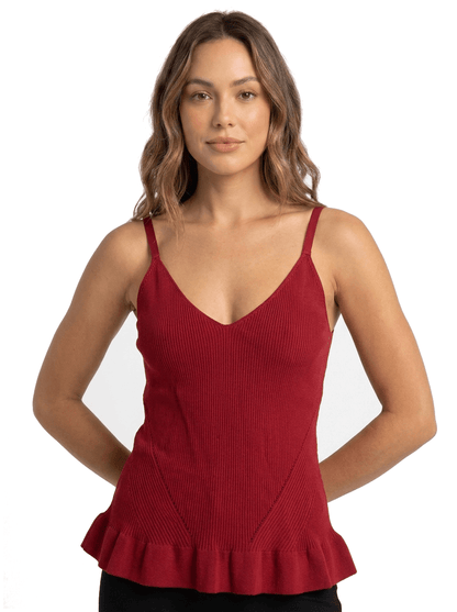 Top Rouge taille 3 Sandro Seconde main CoClo Femmes