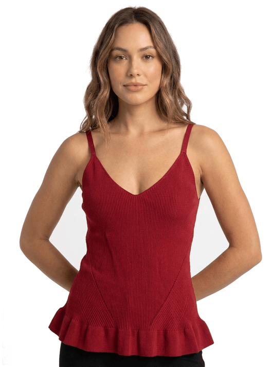 Top Rouge taille 3 Sandro Seconde main CoClo Femmes