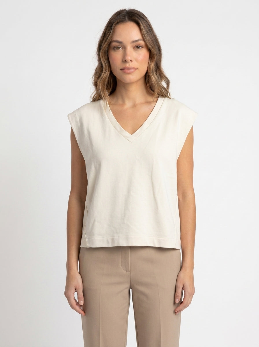 Top sans manche Armedangels Beige Taille L Seconde main CoClo Femmes