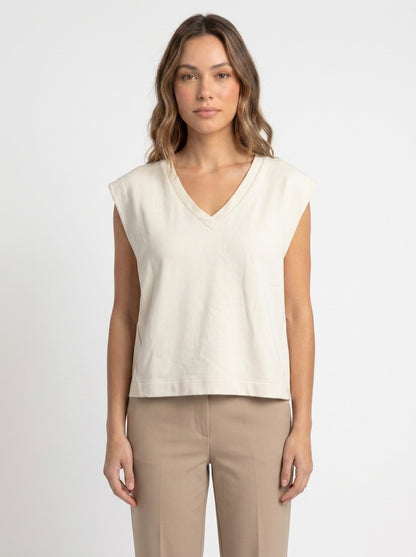 Top sans manche Armedangels Beige Taille L Seconde main CoClo Femmes