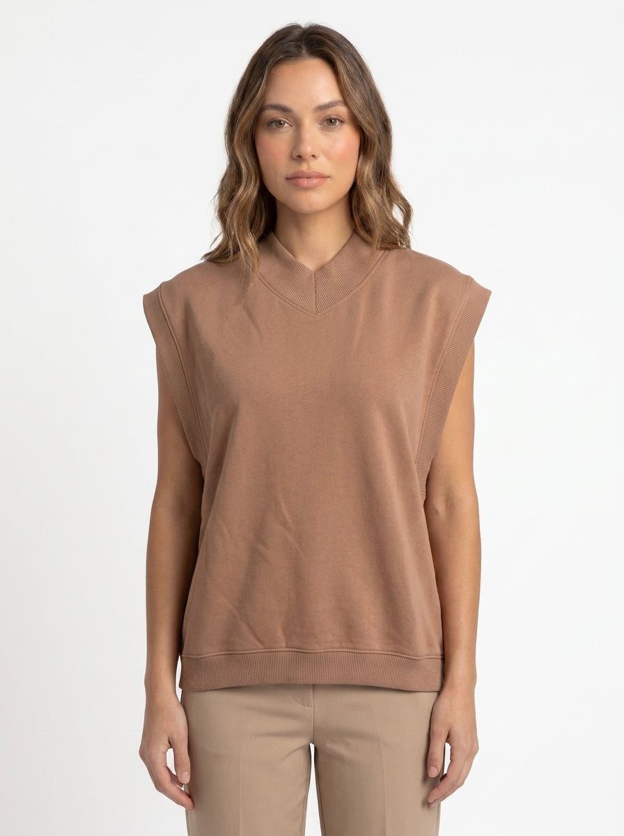 Top sans manche beige Esme Studios Taille L Seconde main CoClo Femmes