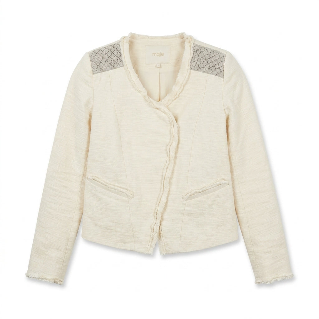 Veste courte écru Taille S/XS Maje Seconde main CoClo Femmes