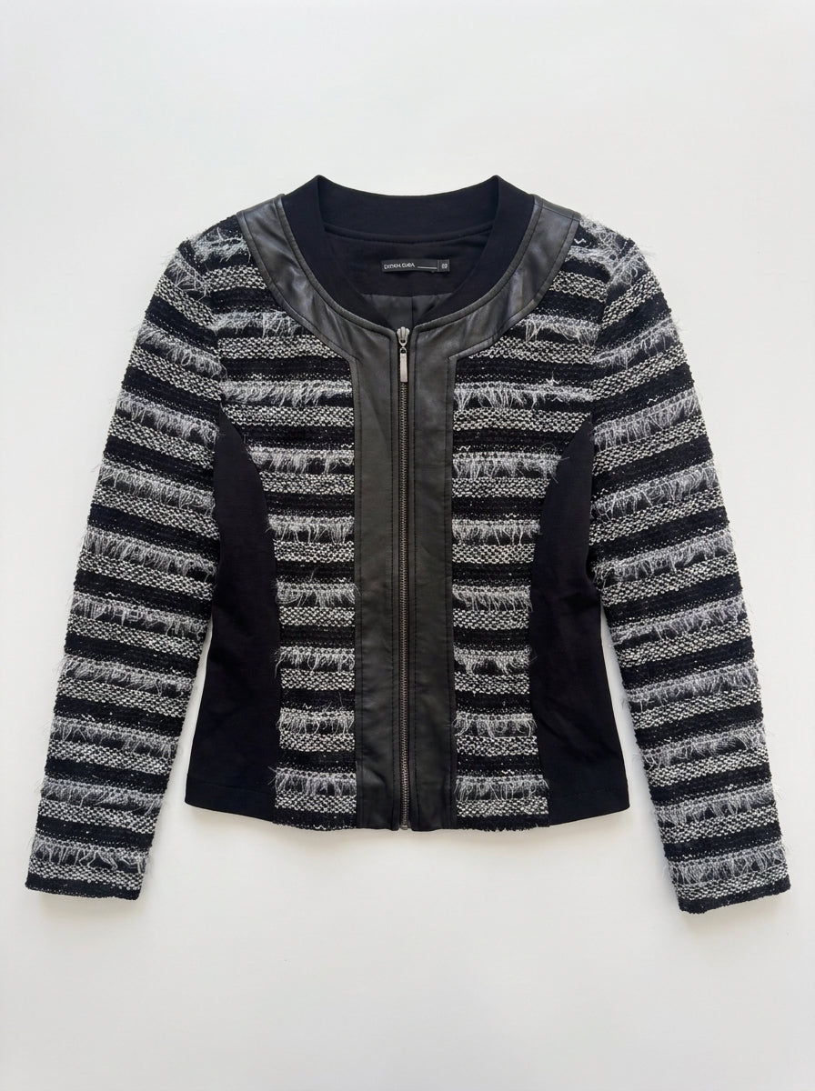 Veste noir plume taille 38 Donna Dura Seconde main CoClo Femmes