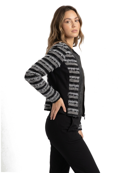 Veste noir plume taille 38 Donna Dura Seconde main CoClo Femmes