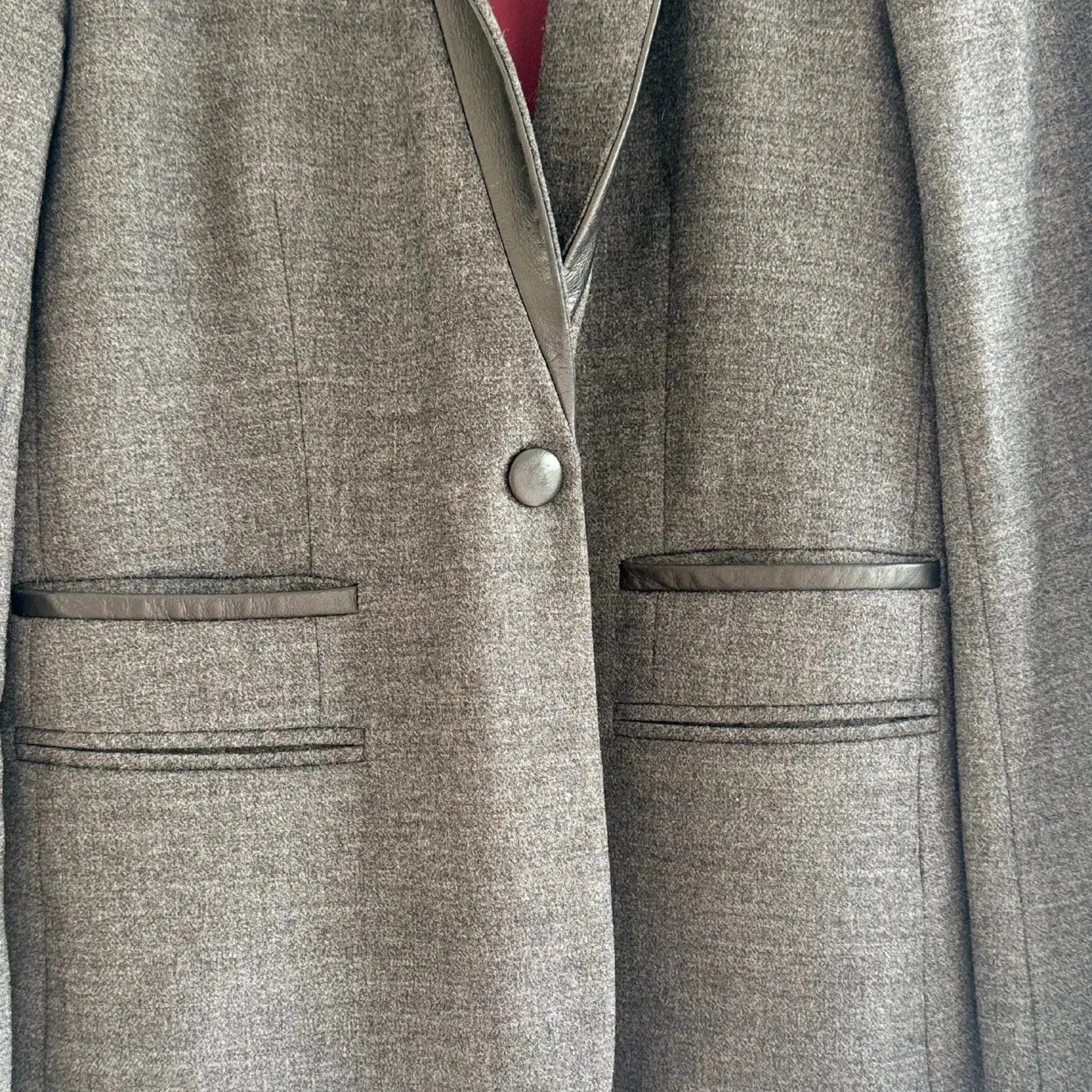 blazer gris seconde main femme