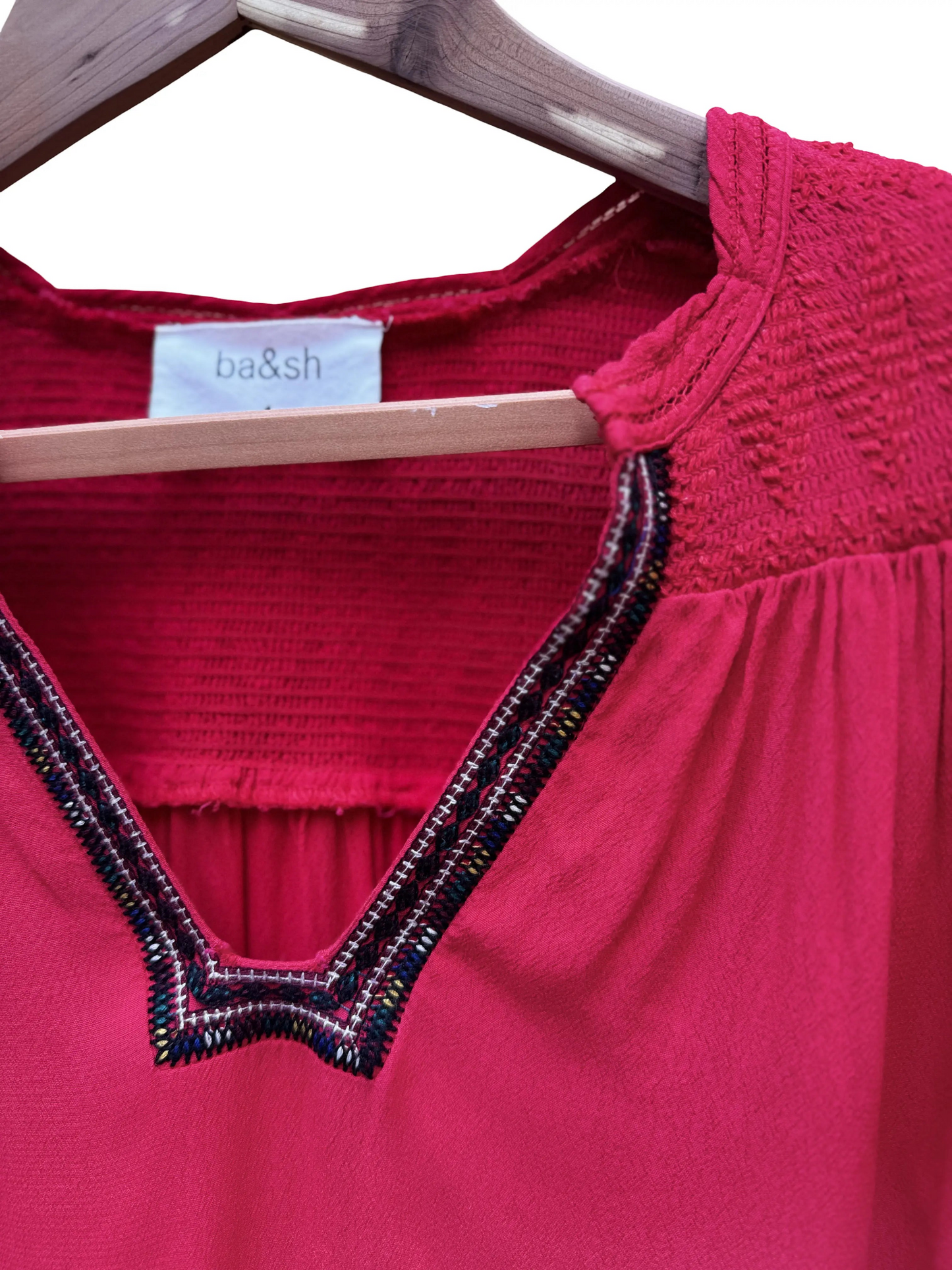 blouse rouge taille 1 s coclo custom seconde main femme