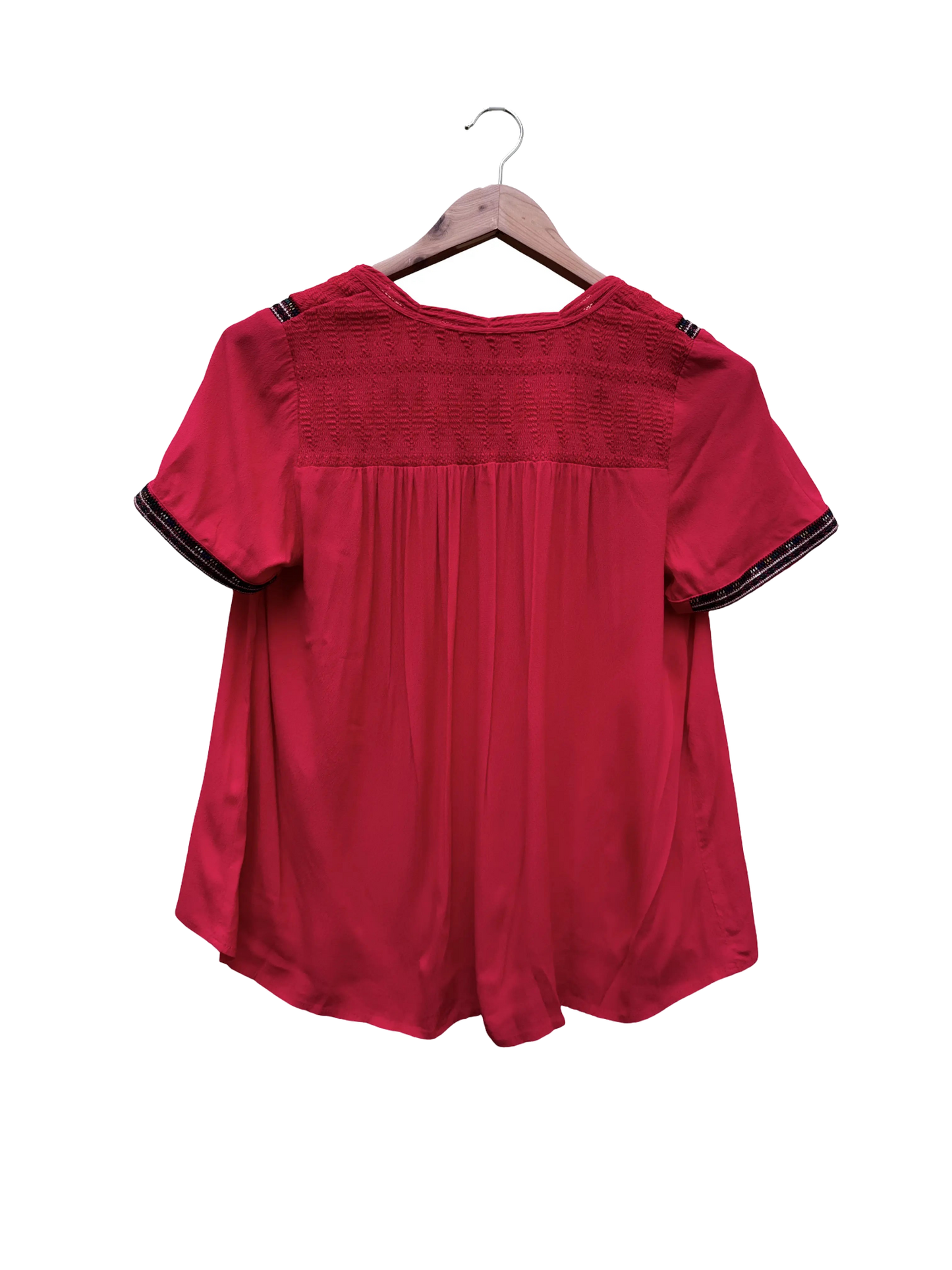 blouse rouge taille 1 s coclo custom seconde main femme