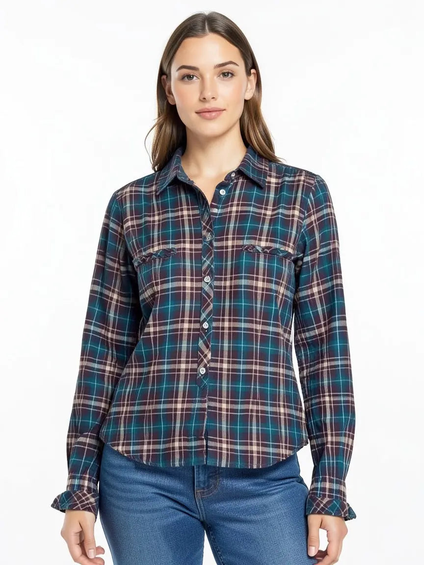 Chemise à carreaux Taille S  Bellerose seconde main femme 