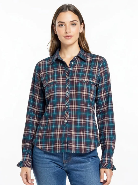 Chemise à carreaux Taille S  Bellerose seconde main femme 