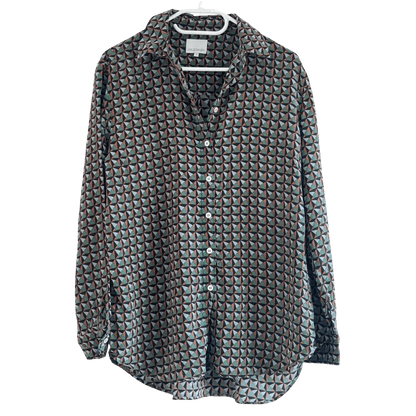 chemise a motif taille 2 rue blanche seconde main femme