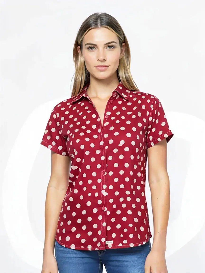 Chemise à pois taille M seconde main femme