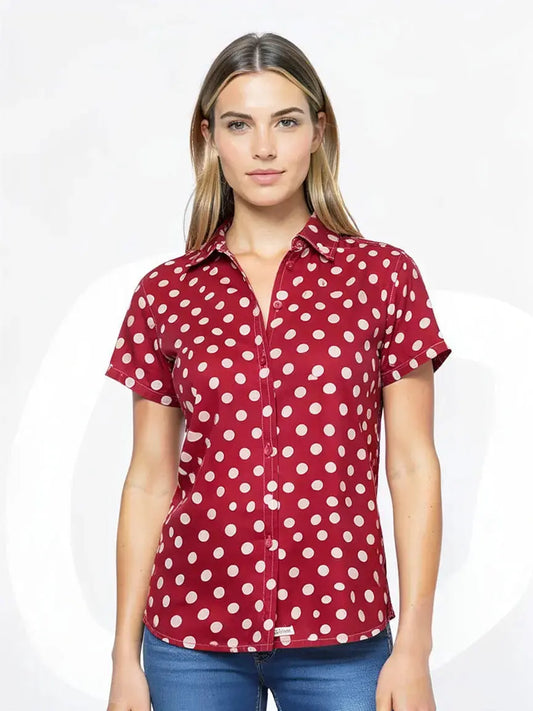 Chemise à pois taille M seconde main femme