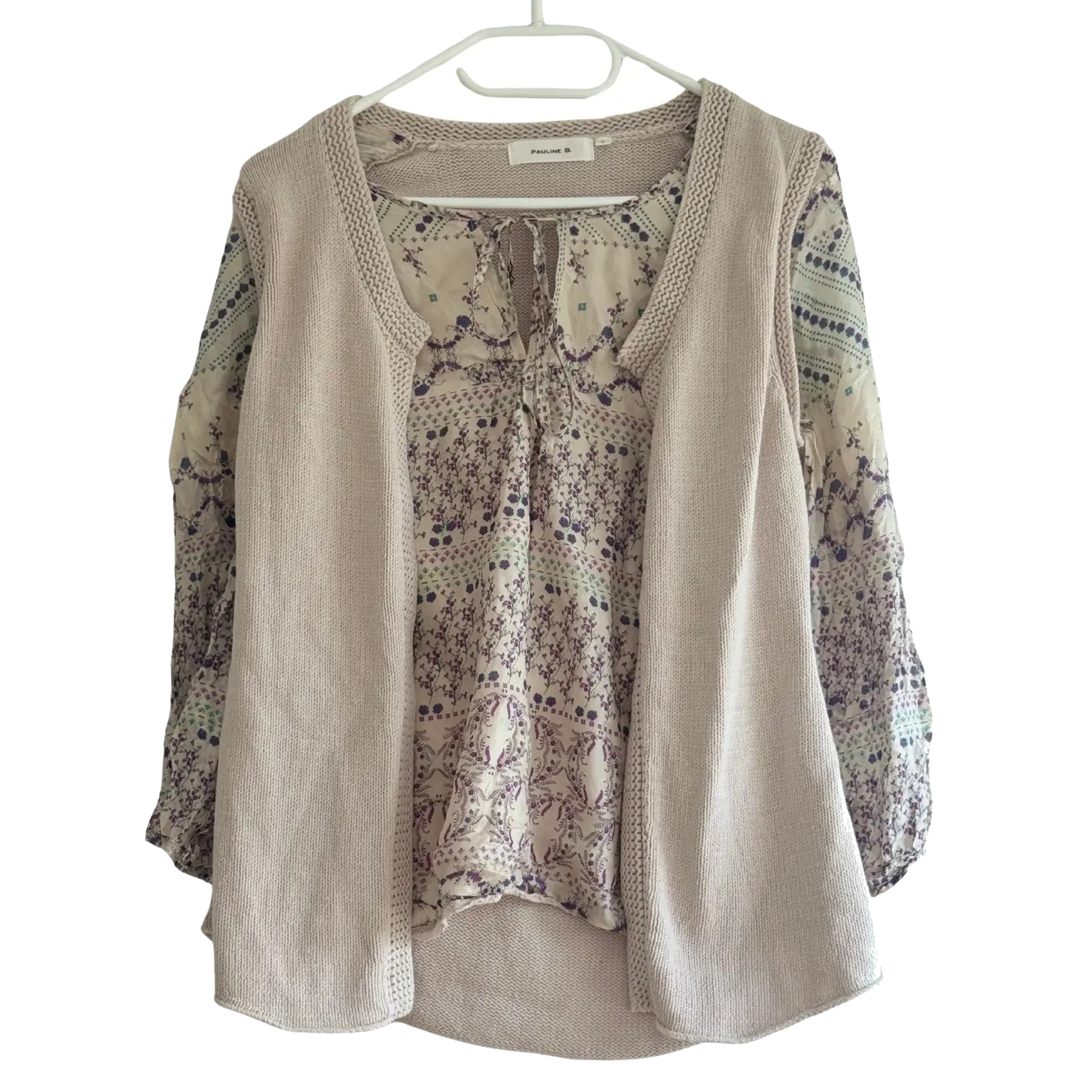 chemise beige taille 2 m pauline b seconde main femme