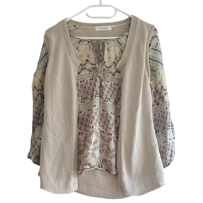 chemise beige taille 2 m pauline b seconde main femme