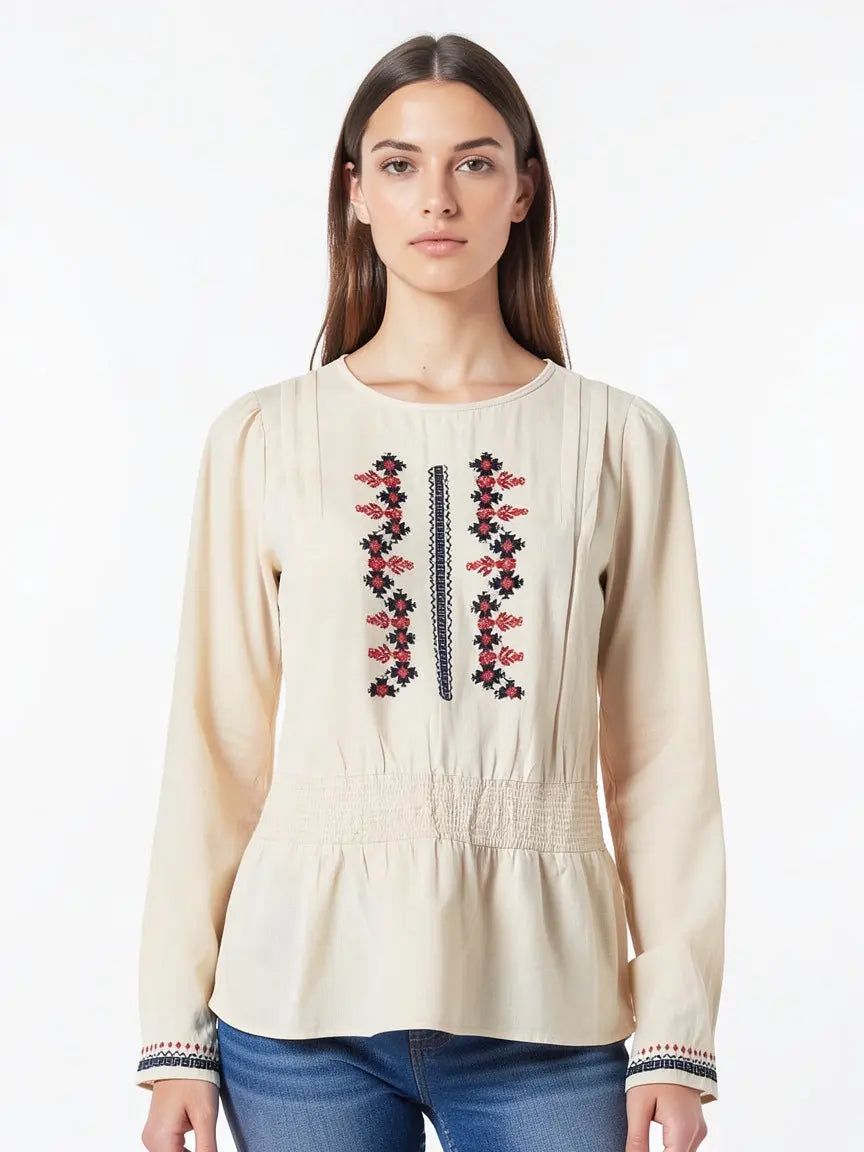 Chemise blanc cassé taille XS Bellerose seconde main femme