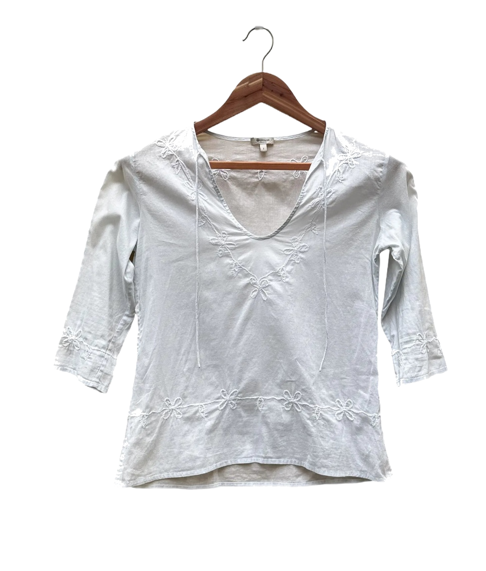 chemise bleu ciel taille 1 s bellerose seconde main femme