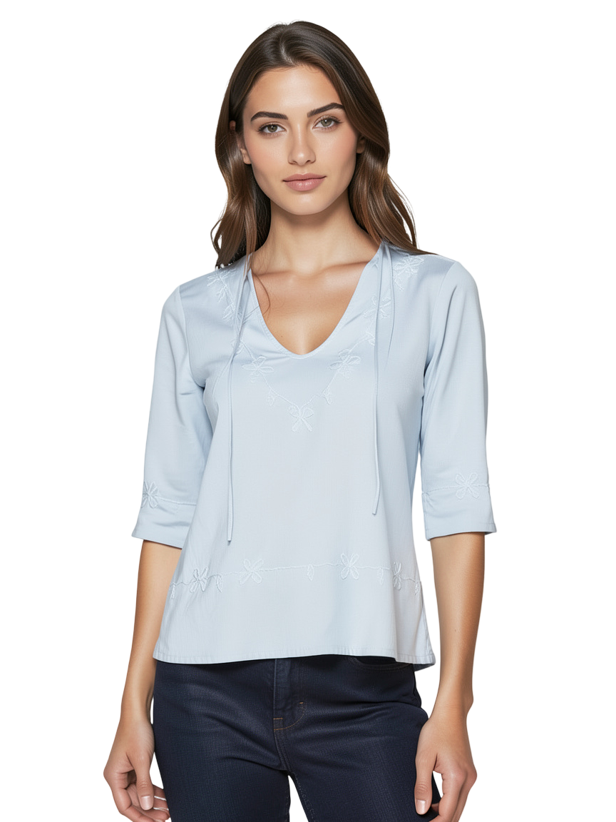 chemise bleu ciel taille 1 s bellerose seconde main femme