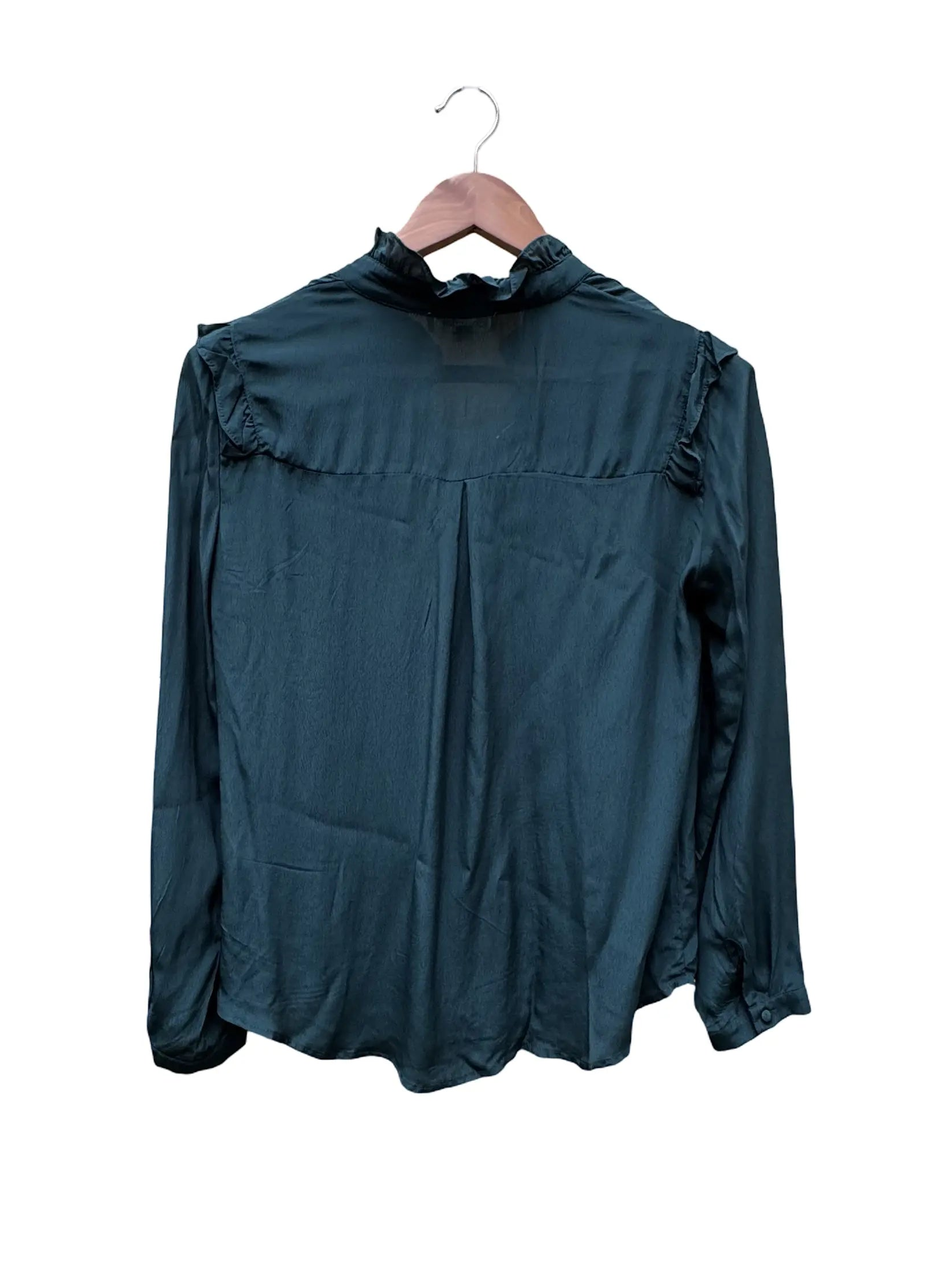 Chemise bleu pétrole taille S seconde main femme