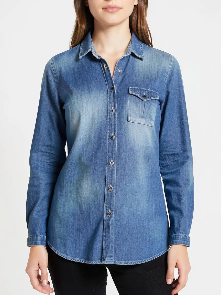 Chemise denim bleu taille XS bellerose seconde main femme
