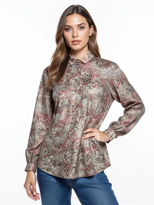 Chemise fleurie taille 40 seconde main femme