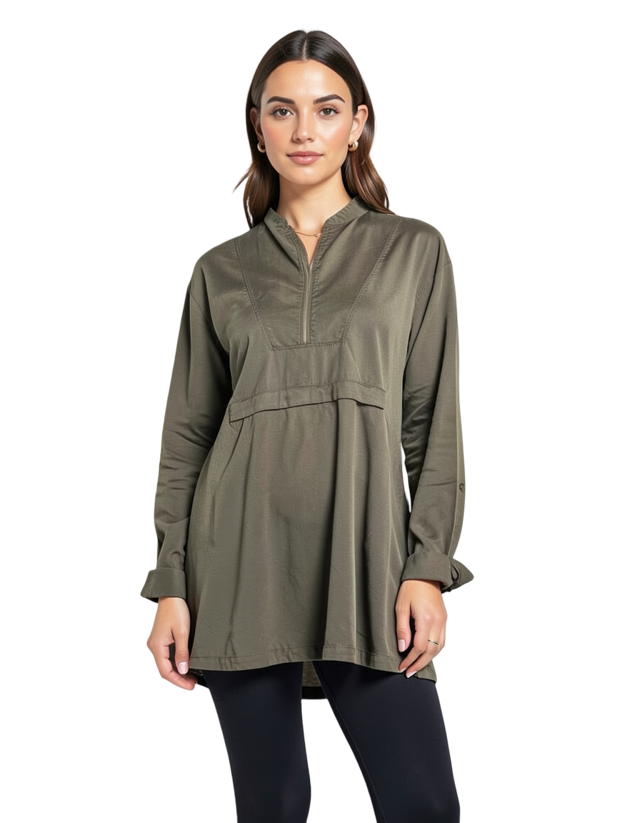 Chemise kaki taille L American Vintage seconde main femme