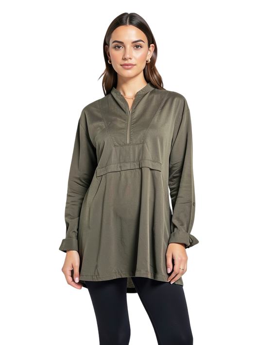 Chemise kaki taille L American Vintage seconde main femme