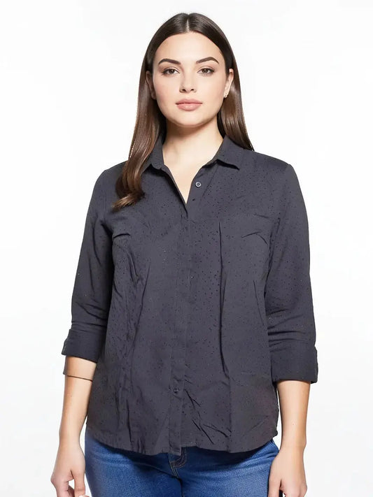 Chemise noire taille 40 seconde main femme