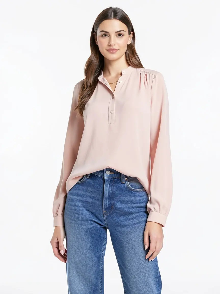 Chemise rose pâle taille 3 rue blanche seconde main femme