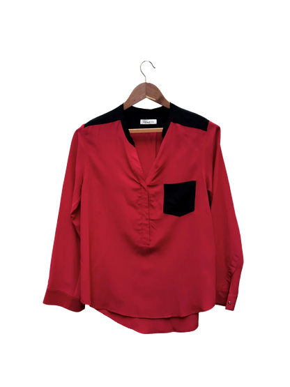 chemise rouge sandro taille 2 m seconde main femme
