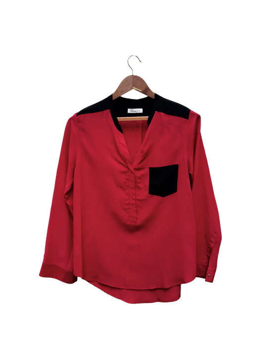 chemise rouge sandro taille 2 m seconde main femme