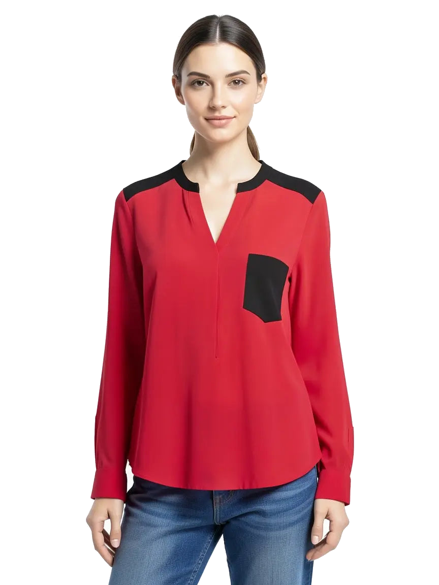 chemise rouge sandro taille 2 m seconde main femme