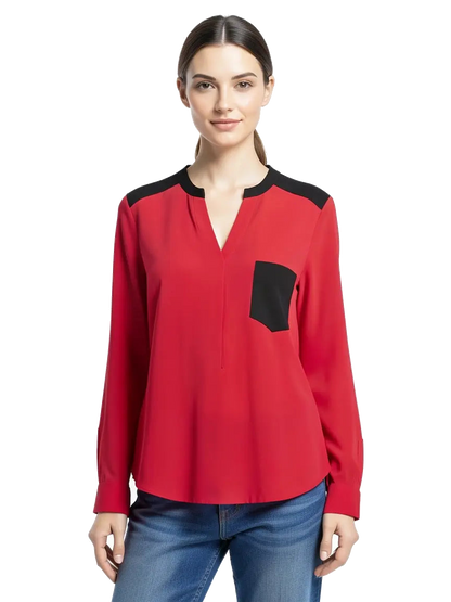 chemise rouge sandro taille 2 m seconde main femme
