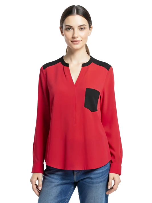 chemise rouge sandro taille 2 m seconde main femme