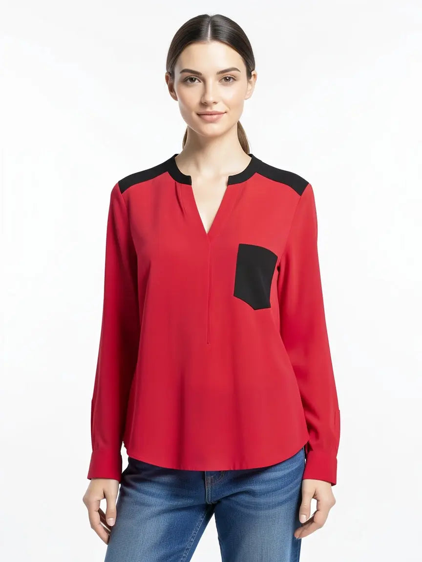 Chemise rouge taille 28 Sandro seconde main femme