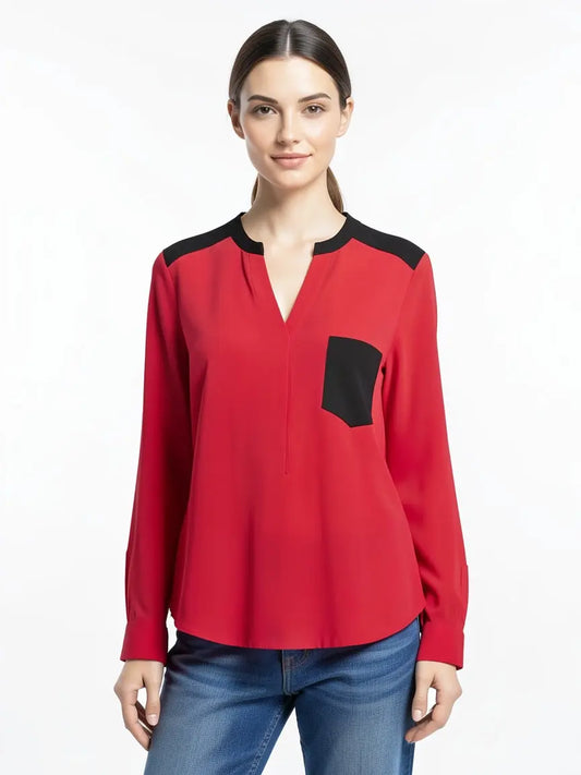 Chemise rouge taille 28 Sandro seconde main femme