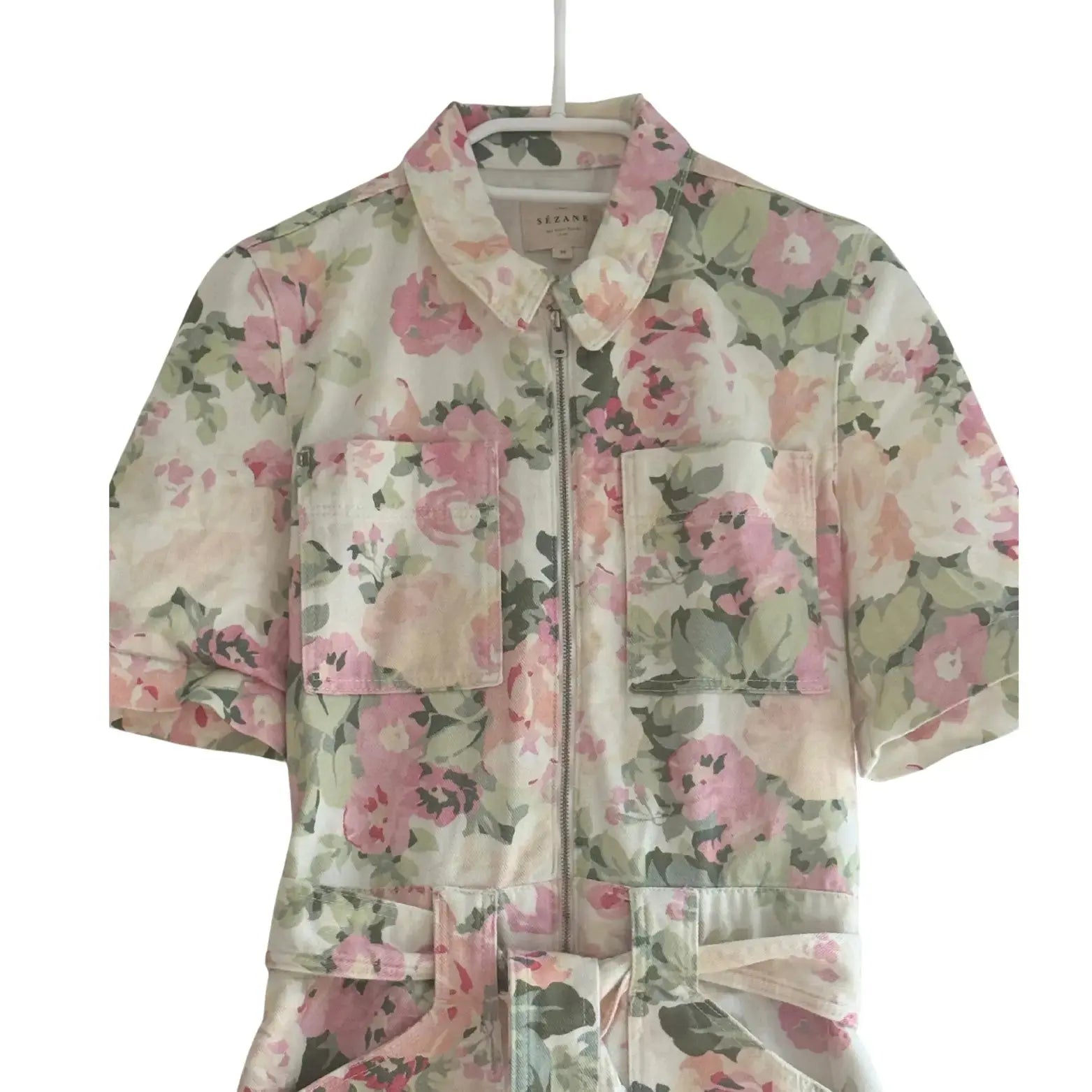 Combishort fleurie - Taille 36 Sezane seconde main femme