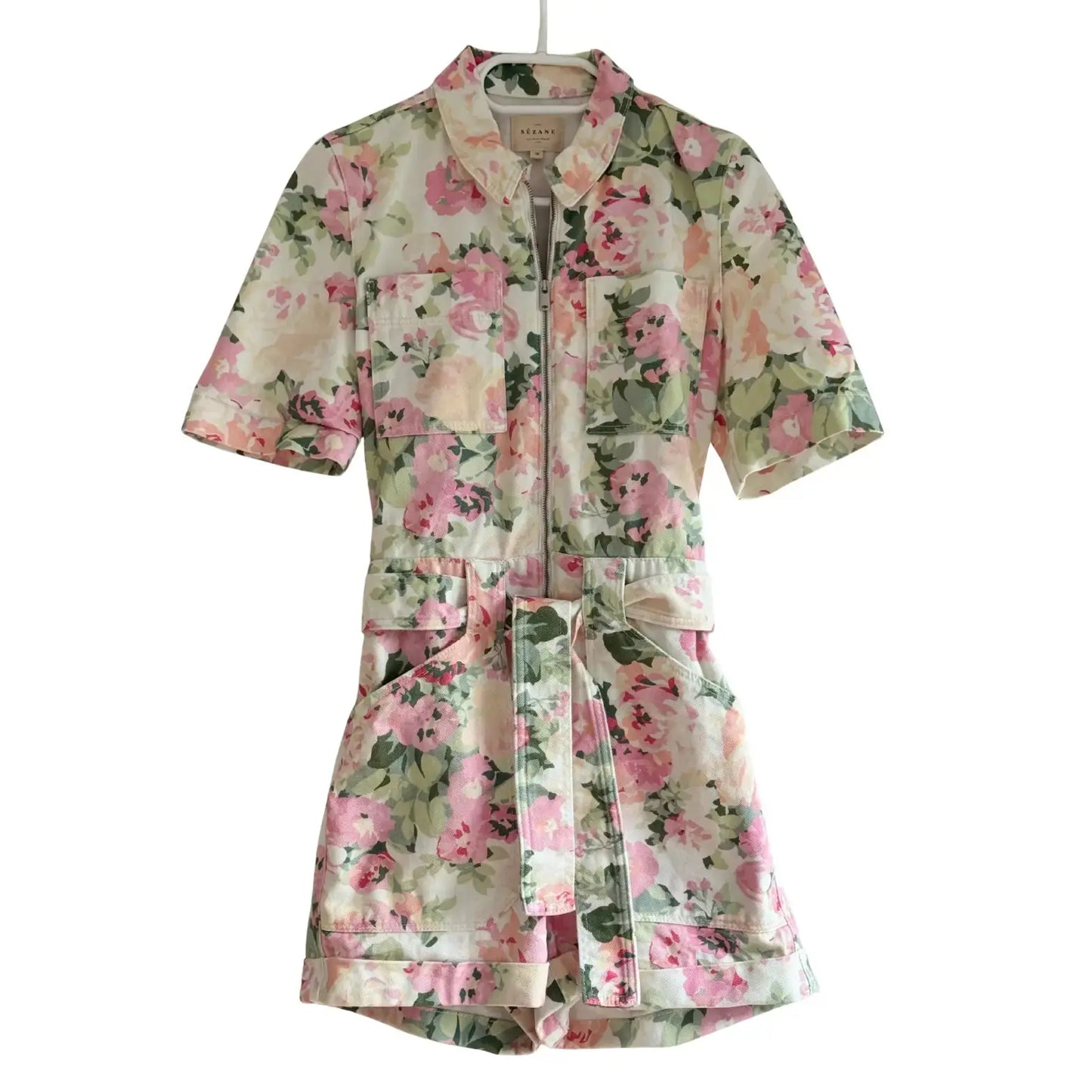 Combishort fleurie - Taille 36 Sezane seconde main femme