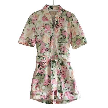 combishort fleurie taille 36 sezane seconde main femme