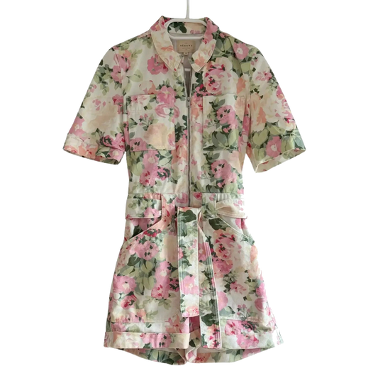 combishort fleurie taille 36 sezane seconde main femme