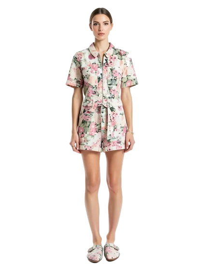 combishort fleurie taille 36 sezane seconde main femme