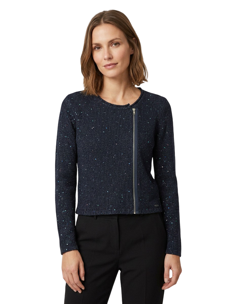 gilet bleu marine taille m ikks seconde main femme