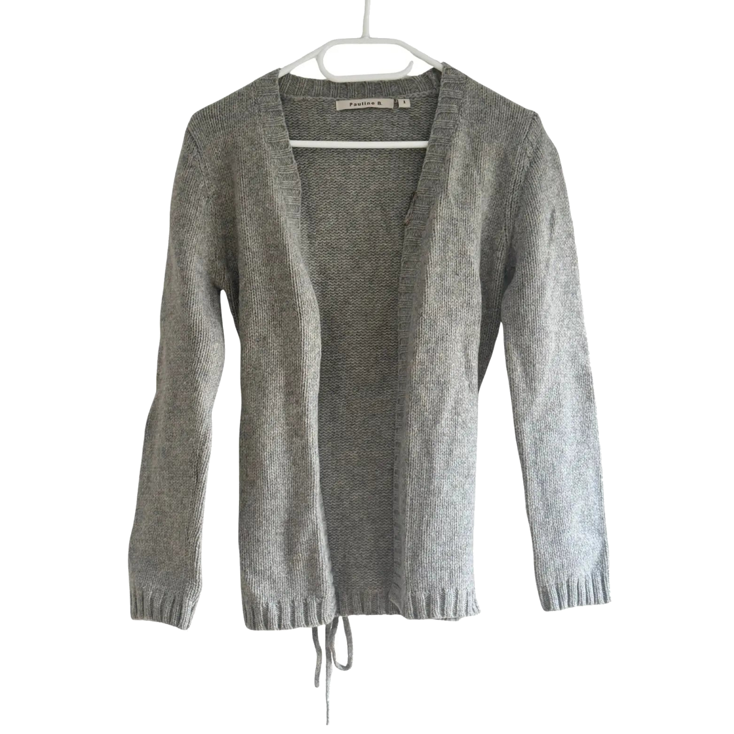 gilet gris taille 1 s pauline b seconde main femme