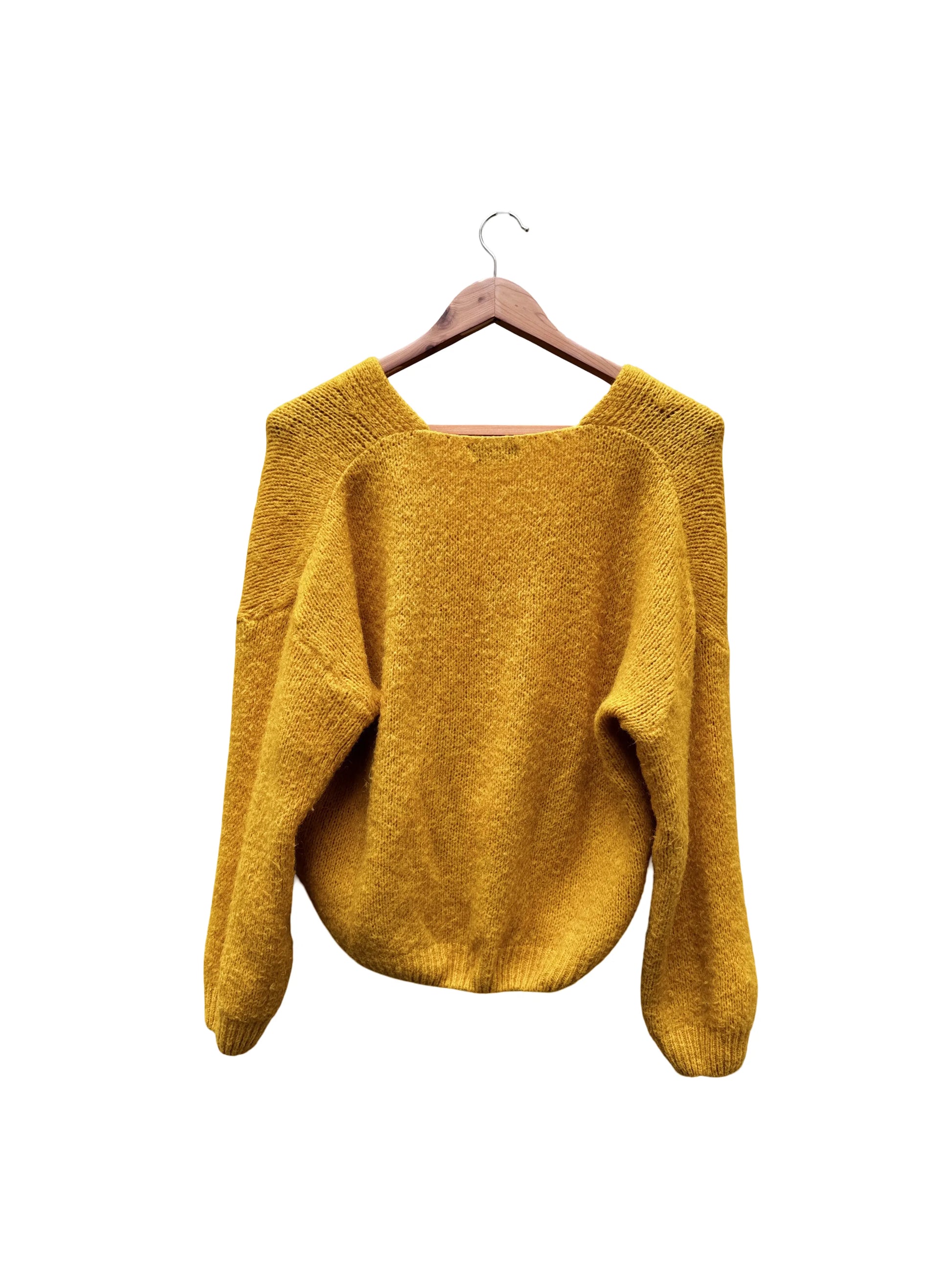 Gilet jaune moutarde taille unique seconde main femme