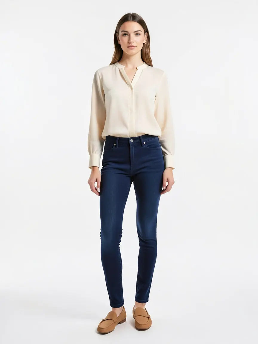 Jean bleu marine taille 27 7 for all mankind seconde main femme