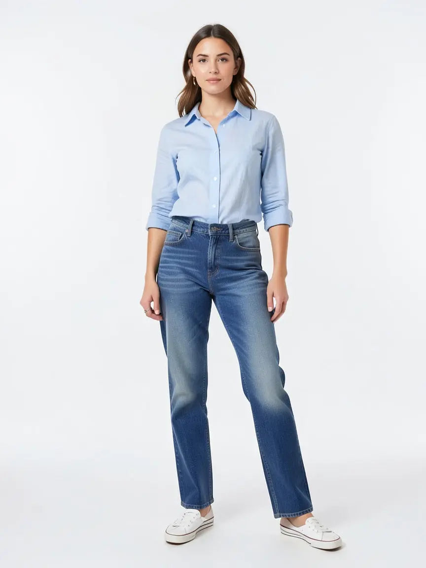 Jean droit taille 28/32 Edwin seconde main femme