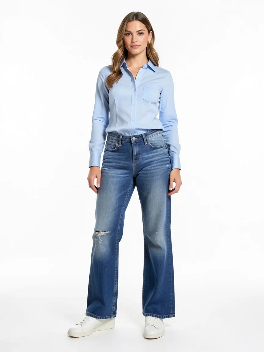 Jean droit Taille 28 Edwin seconde main femme