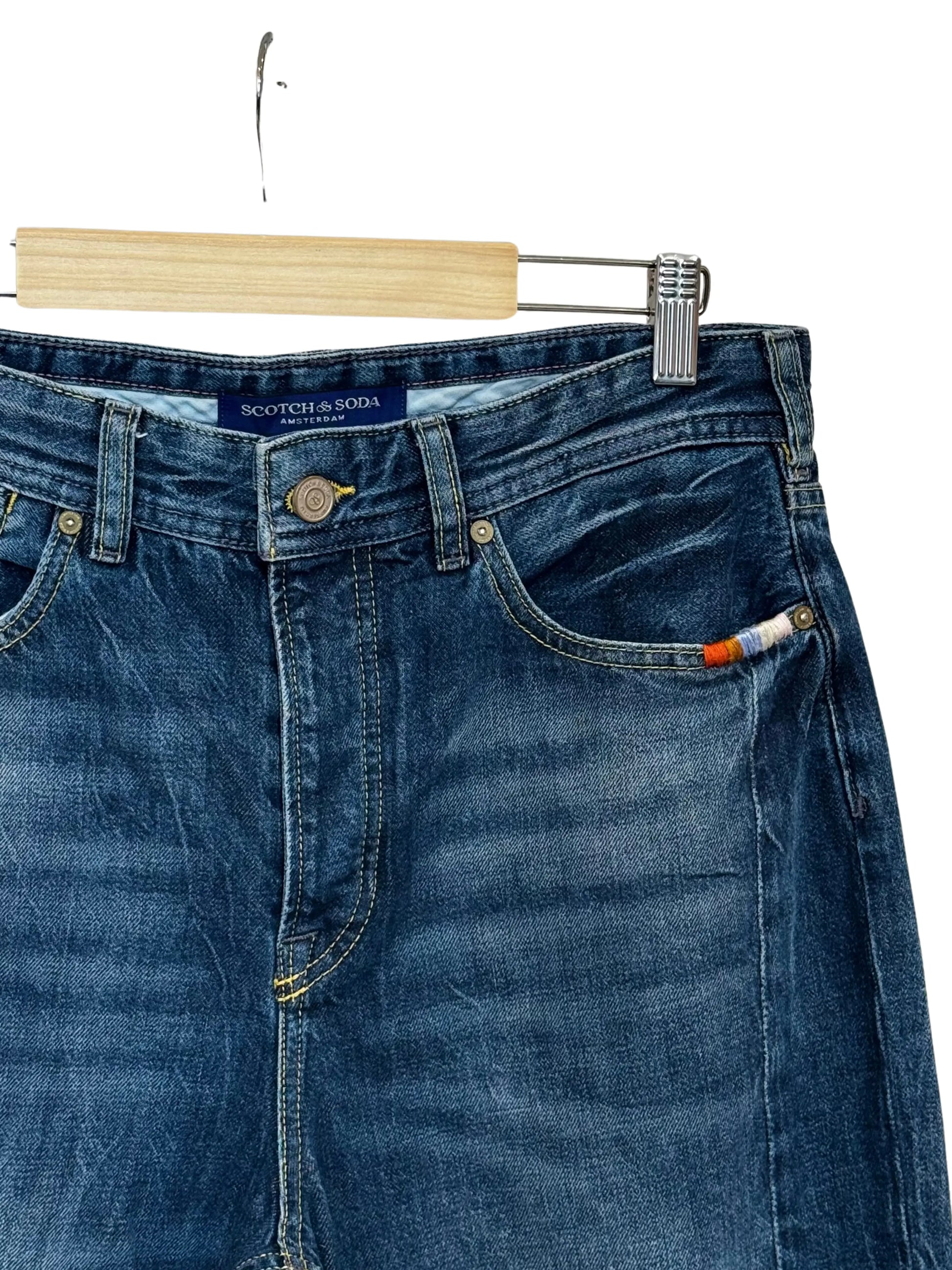 Jean droit taille 28 scotch and soda seconde main femme